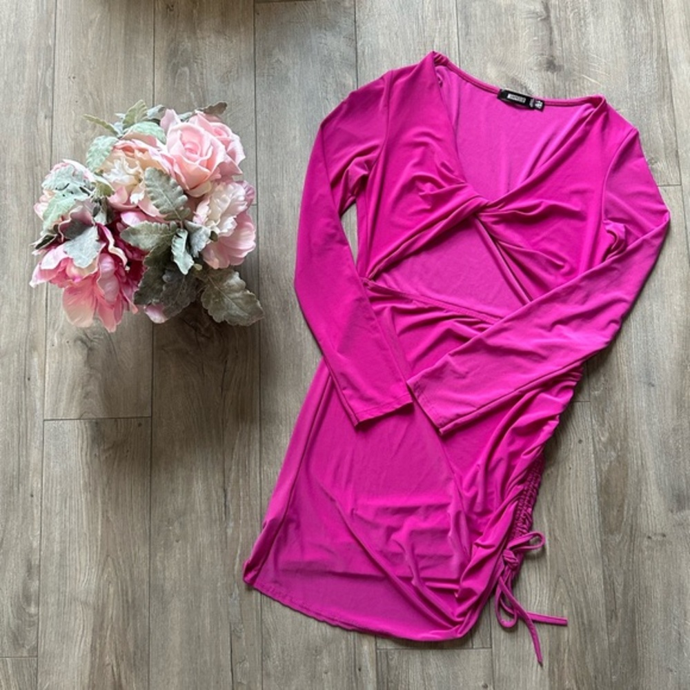 MISSGUIDED HOT PINK DRESS‎ | SZ  8